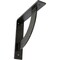 Ekena Millwork Bulwark Steel Bracket, Antiqued Silver 2"W x 10"D x 10"H BKTM02X10X10BUASV - alternate 1
